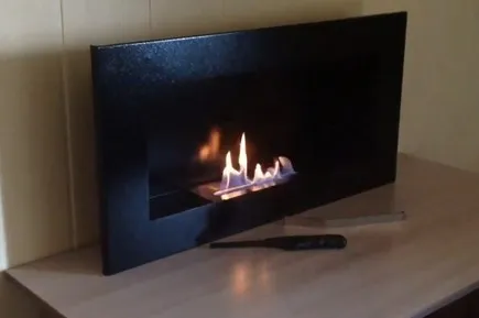 Биокамин Window black, исполнение - глянец