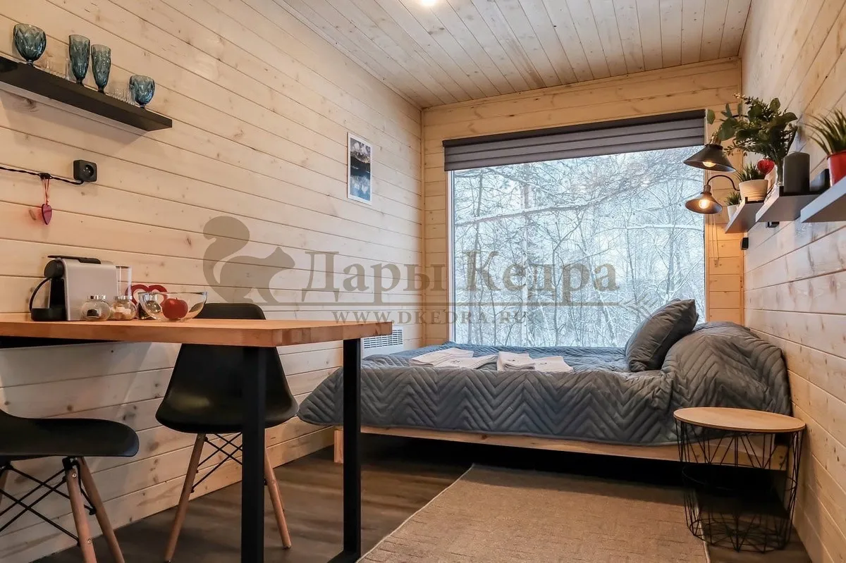 Утеплённый зимний кемпинг-дом «Панорама» с боковым входом